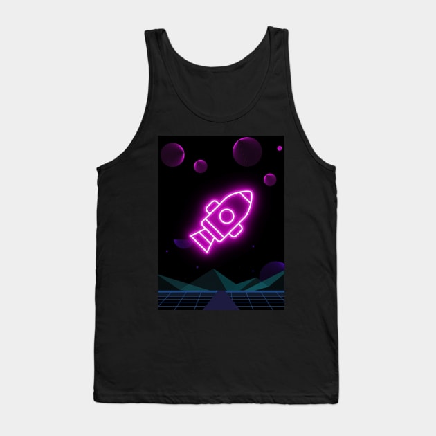 rocket neon Tank Top by artoriaa